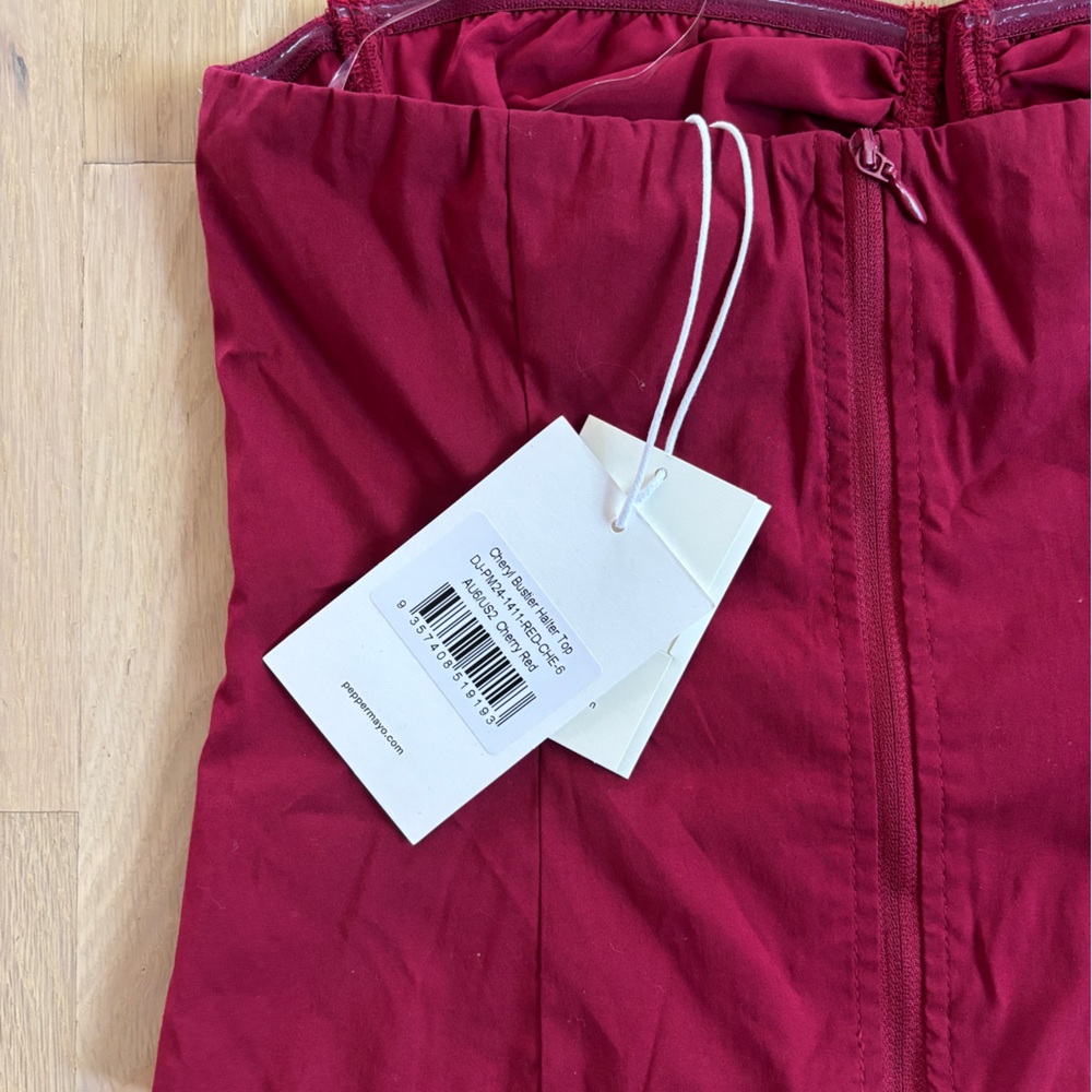 PEPPERMAYO red bustier top NWT - Picture 3 of 4